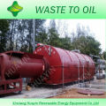 300T Planta de pirólisis plástica de la basura de la casa de la basura sólida municipal al aceite
